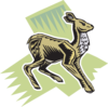 Standing Deer Art Clip Art